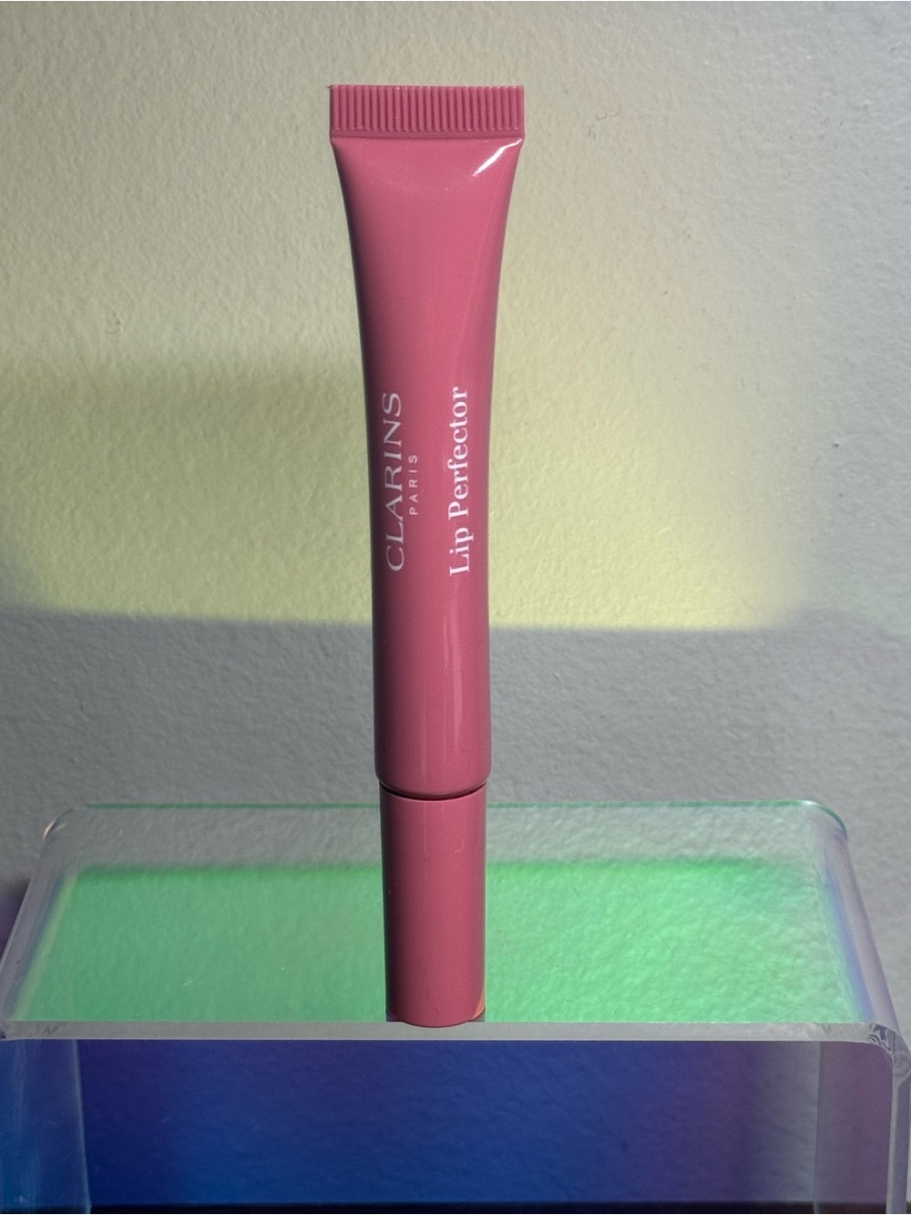 Clarins Lip Perfector peptide-plumping lip gloss 19 intense Smokey rose